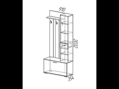 Прихожая "Ника-3" (модульная)