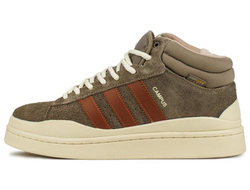 Adidas Campus With Fur Brown White с мехом
