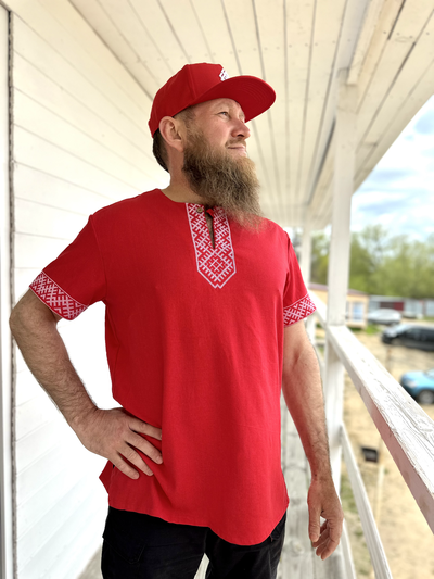 Рубаха с коротким рукавом «Лестница в небо»