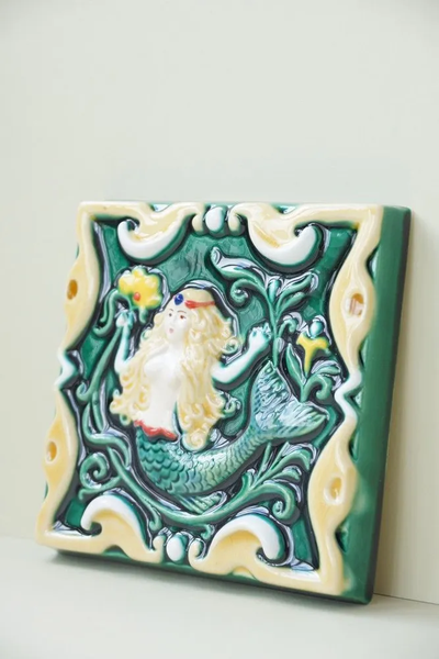 Русалка цветная (керамическая плитка)