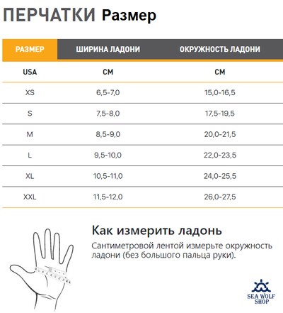 Рукавицы неопреновые 9мм AquaDiscovery 3х-палые "Classic" ОП р.M