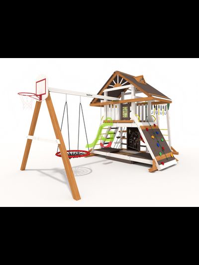 Детская площадка IgraGrad Крепость Фани с рукоходом (Дерево) мод.2