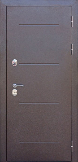 Металлическая входная дверь с терморазрывом  "ISOTERMA" 11 см медный антик Венге