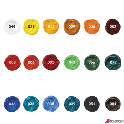 Краски акриловые художественные BRAUBERG ART CLASSIC, НАБОР 18 цветов по 12 мл, в тубах. 191123