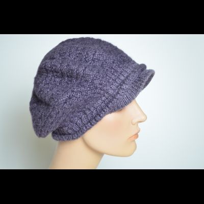 Кепка берет Vizio 4122 B W сиреневая