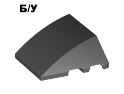 ! Б/У - Wedge 4 x 3 Triple Curved No Studs, Black (64225 / 4539743 / 6009018) - Б/У
