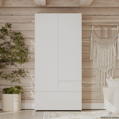 Одри шкаф 2х ств. Белый