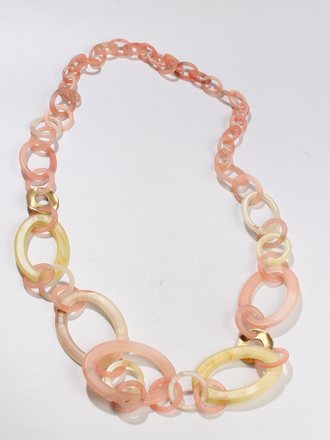 Украшение из акрила  "ЦЕПИ" розовое