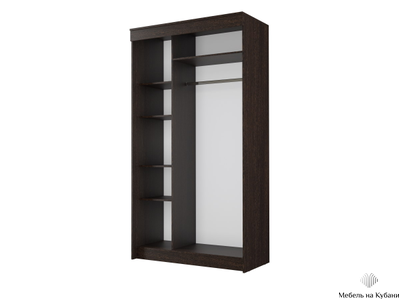 Эко шкаф-купе Дуб вотан/Белый