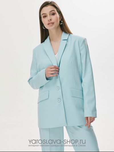 Двухпредметный костюм нежно-голубого цвета