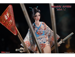 Пост-апок японка в белом - КОЛЛЕКЦИОННАЯ ФИГУРКА 1/6 Doomsday Sisters Chika White (PL2023-203A) - TBLeague