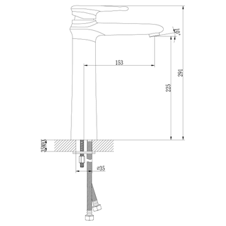 Смеситель для раковины Status LM4409C