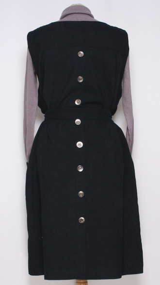 Сарафан  Бохо вельвет "Классика " синий р.56