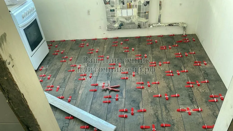 Укладка керамогранита на СВП