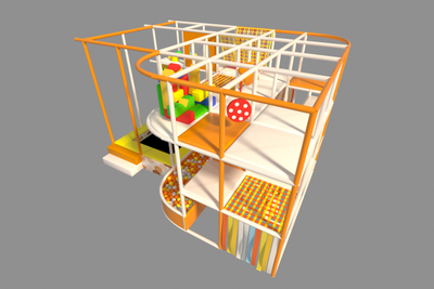 Игровой лабиринт «Микс» 4,8х5,8х3,6м.