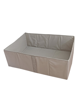 Короб для хранения БЕЗ крышки складной, бежевый (разные размеры)