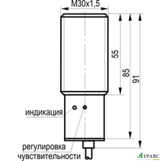 Емкостный датчик уровня CSB A81A5-43P-10-LZ