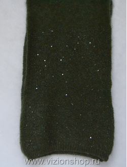 Зеленый шарф с пайетками Италия Vizio Tresor / Orozeb фото