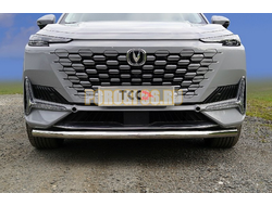 Защита передняя нижняя 60,3 мм ТСС для Changan UNI-K 2.0 4WD 2023-