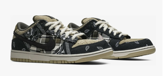Nike SB Dunk Low Travis Scott Cactus Jack (Экокожа) сбоку
