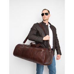 Кожаный портплед / дорожная сумка Milano Premium 
brown (арт. 4035-53)