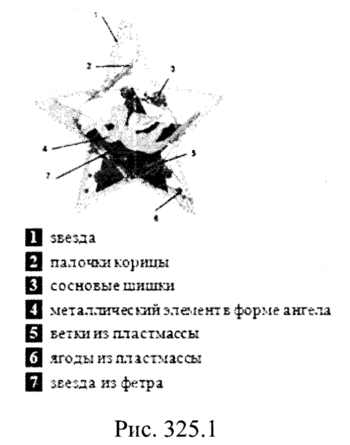 праздничное рождественское изделие в форме звезды