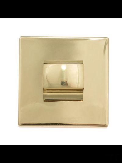 Фиксатор поворотный на квадратном основании Fratelli Cattini WC 8-OLV полированная латунь