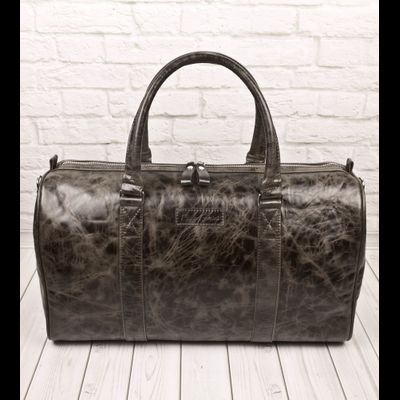 Кожаная дорожная сумка Noffo Premium brown (арт. 4018-52) черный