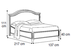 Кровать "Gendarme" 120х200 см