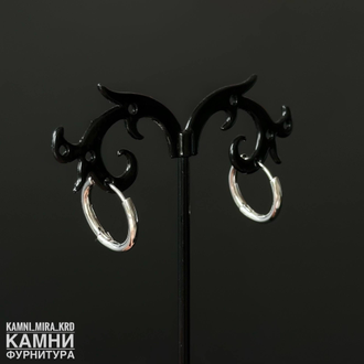 Швензы "КОНГО КРУГ" ЛЮКС 16х18 мм, покрытие в ассортименте, цена за пару