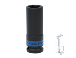 Головка торцевая ударная глубокая шестигранная 1/2", 19 мм KING TONY 443519M
