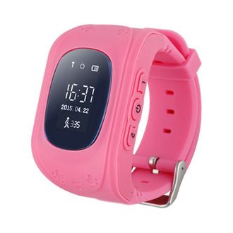 Детские часы-телефон с GPS-трекером Smart Baby Watch Q50 Розовые