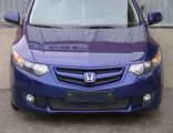 Планка в решетку радиатора Sport для Honda Accord 8-CU2(Дорестайл)