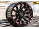 Комплект дисков R16 8,5J ET+0 6*139,7 FBX 227-6 Черный с красным (R704)
