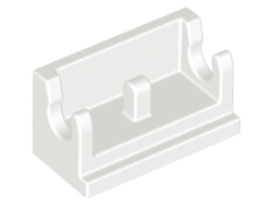 Hinge Brick 1 x 2 Base, White (3937 / 393701)