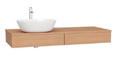 Модуль под раковину с выдвижным ящиком, Vitra Origin, 120 см, левосторонний, дуб, 65681