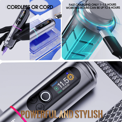 Беспроводная тату машинка MAST Archer 2 Max With Color Screen Bluetooth Black