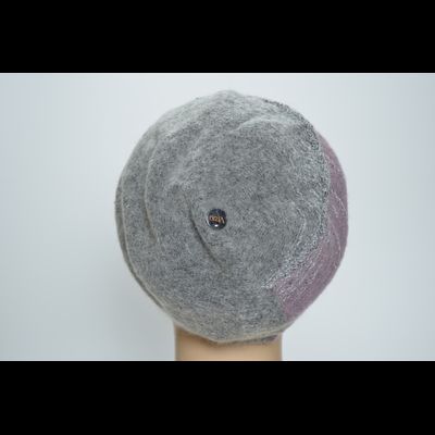 Берет Vizio 6239 B розово - серый