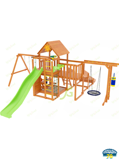 Детская площадка IgraGrad Крафт Pro 4 с зимней горкой Томск