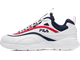 Кроссовки FILA RAY Бело-красно-черные мужские (41-45)