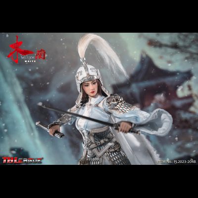 Китайская воительница Мулан (в белом) - КОЛЛЕКЦИОННАЯ ФИГУРКА 1/6 MULAN - White (PL2023-204B) - TBLeague