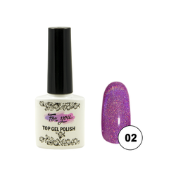 Гель-лак FOR YOU Cat's eye RAINBOW № 02