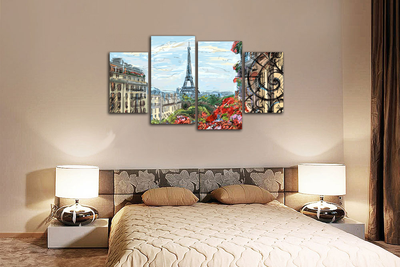 Модульная картина "Красочный Париж"