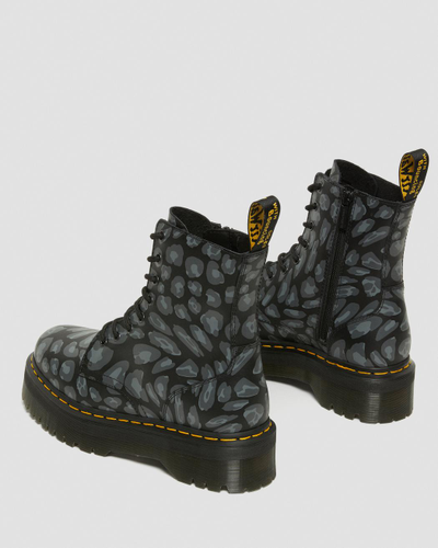 Ботинки Dr. Martens JADON LEOPARD PRINT PLATFORM BOOTS
