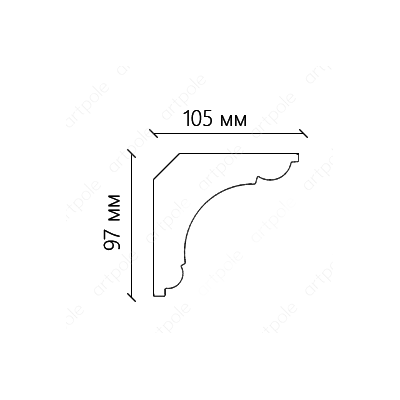 Карниз гладкий SKT48