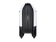 Лодка Ривьера 3800 Килевое надувное дно &quot;Комби&quot; светло-серый/черный