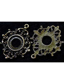 Основа-подвеска, 44х36 мм, для кабошона 16 мм