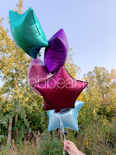 Фольгированные шары Звезды 5 штук