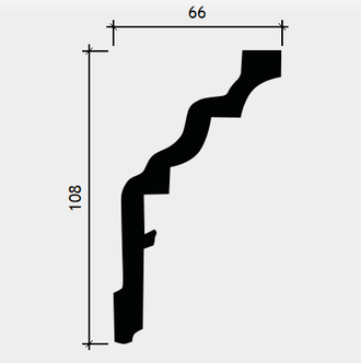 Карниз 1.50.253 - 108*66*2000мм