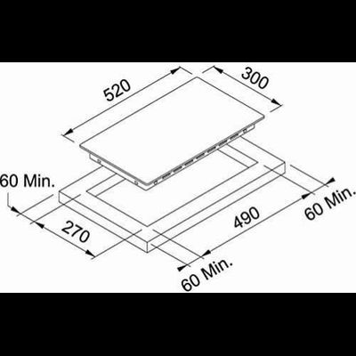 FHR 302 C TD BK (108.0530.009) вар. поверхность (стеклокерамика)